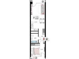 Продается Апартамент АК Атлантис Космос Крым, 63.1  м&sup2;, 26647130 рублей