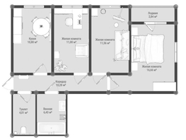 Продается 3-комнатная квартира ЖК Образцово, дома 6-7, 72.16  м&sup2;, 8750000 рублей