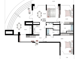 Продается Апартамент АК Атлантис Космос Крым, 232.3  м&sup2;, 92118565 рублей