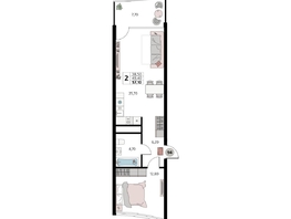 Продается Апартамент АК Атлантис Космос Крым, 57.1  м&sup2;, 23525200 рублей