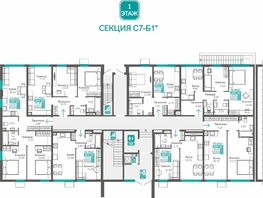 Продается 1-комнатная квартира ЖК Абрикос - 2, 45.66  м&sup2;, 8138941 рублей