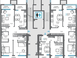 Продается 3-комнатная квартира ЖК На Фонтанке, 76.87  м&sup2;, 19105470 рублей