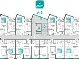 Продается 2-комнатная квартира ЖК Подсолнух, 58.48  м&sup2;, 8859738 рублей