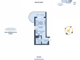 Продается Апартамент АК Аллея Дружбы, 30.82  м&sup2;, 8590841 рублей