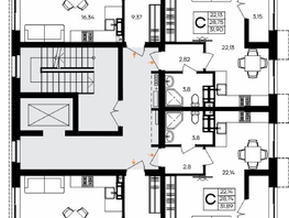 Продается 2-комнатная квартира ЖК Семисчастье, 58  м&sup2;, 12180000 рублей