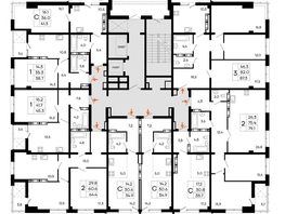 Продается 1-комнатная квартира ЖК Моне, 45.3  м&sup2;, 9513000 рублей