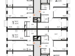 Продается 1-комнатная квартира ЖК Листория, этап 3, 56.92  м&sup2;, 8993360 рублей