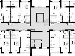 Продается 1-комнатная квартира ЖК Утёсов, 36.8  м&sup2;, 6550400 рублей