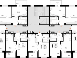 Продается 1-комнатная квартира ЖК Утёсов, 38  м&sup2;, 6536000 рублей