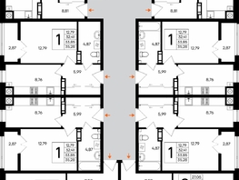 Продается 1-комнатная квартира ЖК Сезоны, 44.15  м&sup2;, 7947000 рублей