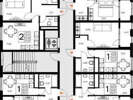 Продается 1-комнатная квартира ЖК Листория, этап 3, 56.62  м&sup2;, 9625400 рублей