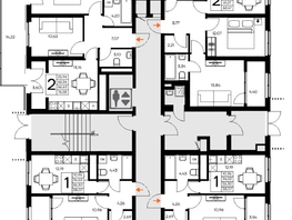 Продается 2-комнатная квартира ЖК Листория, этап 3, 63.33  м&sup2;, 10132800 рублей
